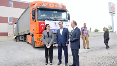 Konya sanayisinin yardım eli Kerkük'e uzandı
