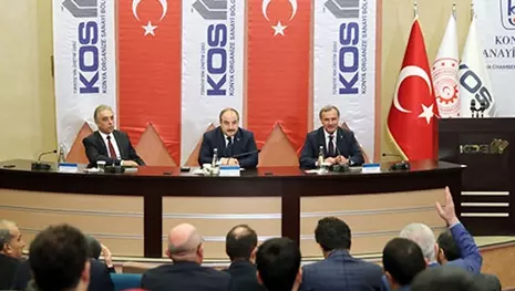 Sanayi ve Teknoloji Bakanı Varank, Konyalı sanayicilerle bir araya geldi