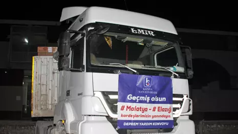 KSO'dan deprem bölgesine yardım TIR'ı