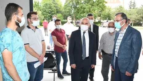 İl Sağlık Müdürü Koç’tan, 1. OSB Aşı Uygulama Merkezi’ne ziyaret