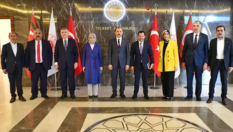 Konya heyetinden Ticaret Bakanı'na hayırlı olsun ziyareti
