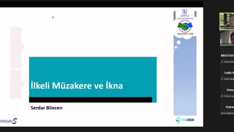 KSO’da müzakere eğitimi verildi