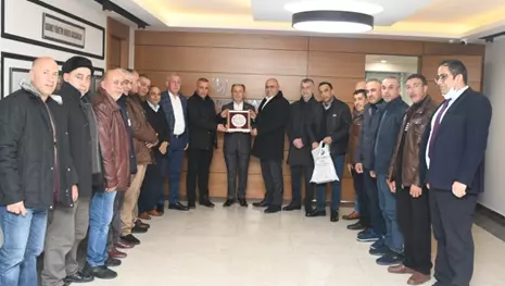 Filistinli iş adamları KSO’yu ziyaret etti