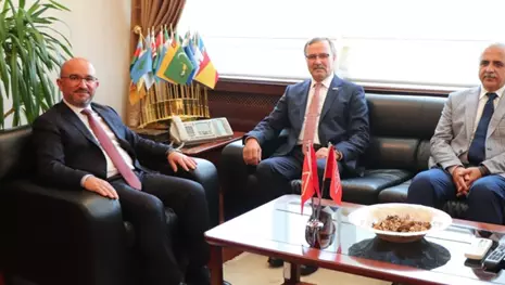 Başkan Kütükcü, TSE Başkanlığı'na seçilen Şahin'i ziyaret etti