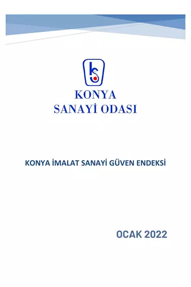 Konya İmalat Sanayi Güven Endeksi 2022 OCAK