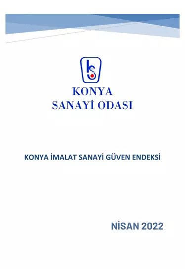 Konya İmalat Sanayi Güven Endeksi 2022 Nisan