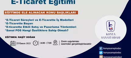 E-TİCARET Online Eğitimi