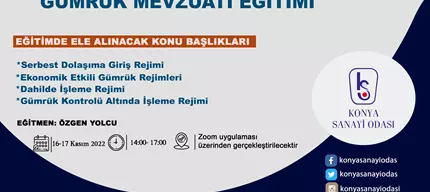 GÜMRÜK MEVZUATI Online Eğitimi 1.Gün