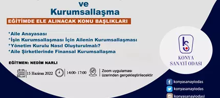 AİLE ŞİRKETLERİ, AİLE ANAYASALARI VE KURUMSALLAŞMA