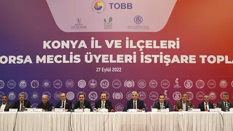 Konya İl ve İlçeleri Oda-Borsa Meclis Üyeleri İstişare Toplantısı, TOBB Başkanı Hisarcıklıoğlu’nun katılımı ile yapıldı