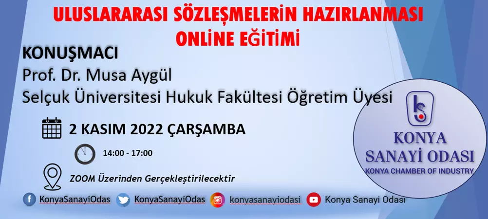 ULUSLARARASI TİCARİ SÖZLEŞMELERİN HAZIRLANMASI