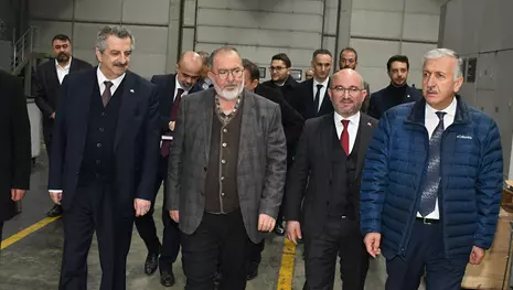 Büyükdede ve Büyükeğen, fabrikaları ziyaret etti