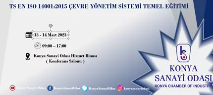 TS EN ISO 14001:2015 ÇEVRE YÖNETİM SİSTEMİ TEMEL EĞİTİMİ