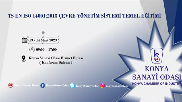 TS EN ISO 14001:2015 ÇEVRE YÖNETİM SİSTEMİ TEMEL EĞİTİMİ