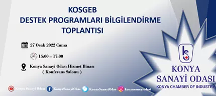 KOSGEB Destek Programları Bilgilendirme Toplantısı