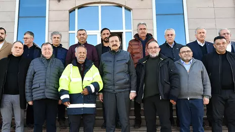 BAŞKAN BÜYÜKEĞEN, TOBB BAŞKANI HİSARCIKLIOĞLU İLE BİRLİKTE DEPREM BÖLGESİNDE