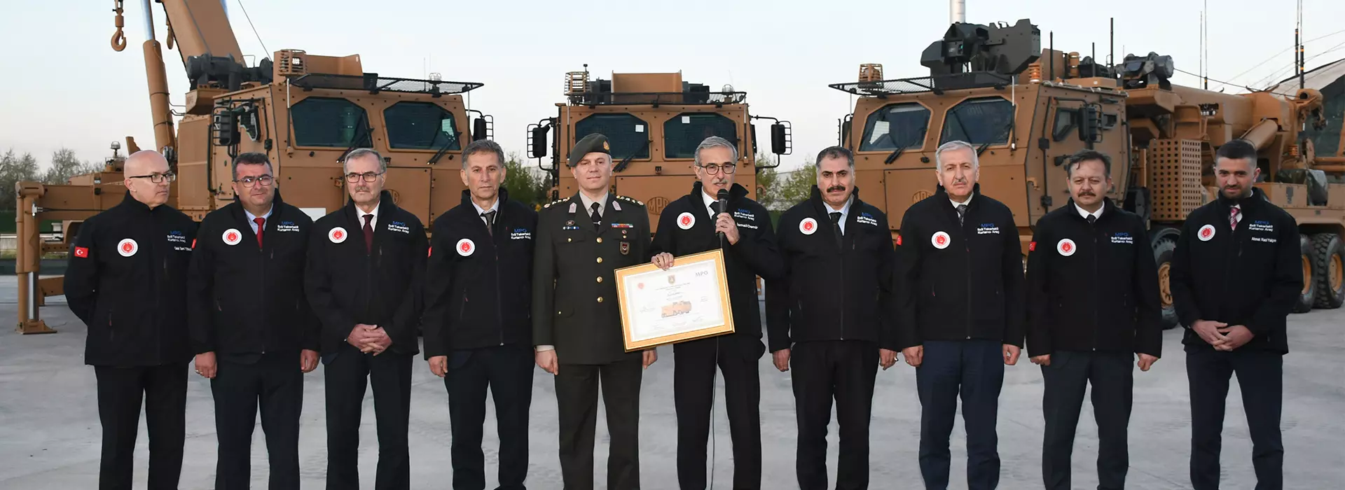 Başkan Büyükeğen, SSB Başkanı ile birlikte araç teslim törenine katıldı