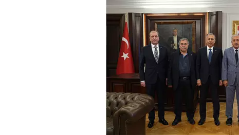 BAŞKAN BÜYÜKEĞEN, İÇİŞLERİ BAKANI YERLİKAYA’YI ZİYARET ETTİ