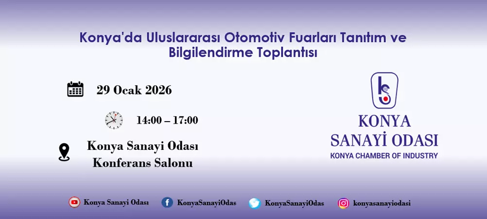 Uluslararası Otomotiv Fuarları Tanıtım ve Bilgilendirme Toplantısı