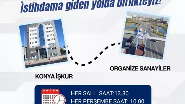 İSTİHDAM OTOBÜSÜ İLE ÜCRETSİZ ULAŞIM