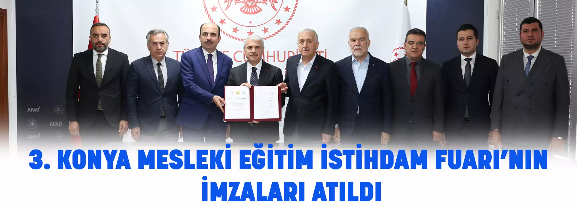 3. KONYA MESLEKİ EĞİTİM İSTİHDAM FUARI’NIN İMZALARI ATILDI