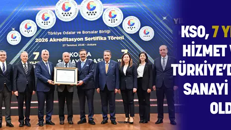KSO, 7 YILDIZLI HİZMET VEREN TÜRKİYE’DEKİ TEK SANAYİ ODASI OLDU
