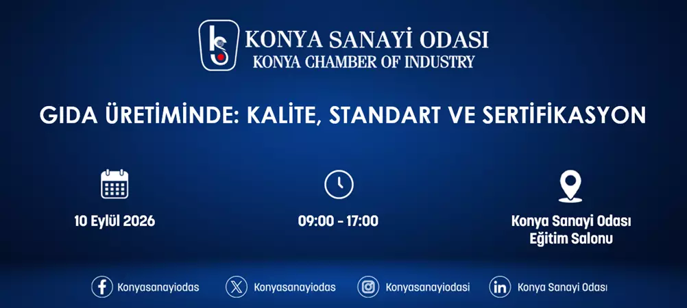 GIDA ÜRETİMİNDE: KALİTE, STANDART VE SERTİFİKASYON