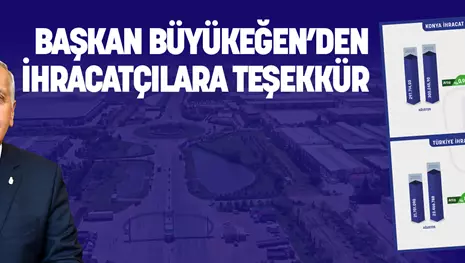 BAŞKAN BÜYÜKEĞEN’DEN İHRACATÇILARA TEŞEKKÜR