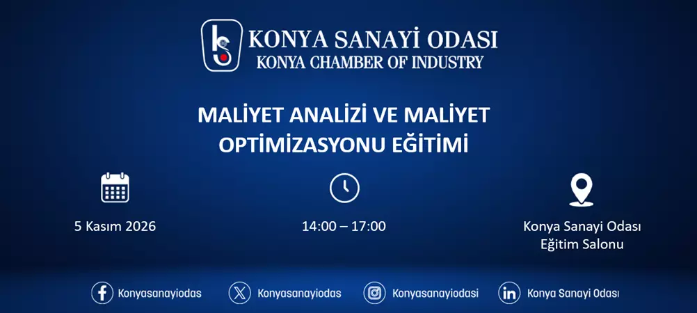 MALİYET ANALİZİ VE MALİYET OPTİMİZASYONU EĞİTİMİ